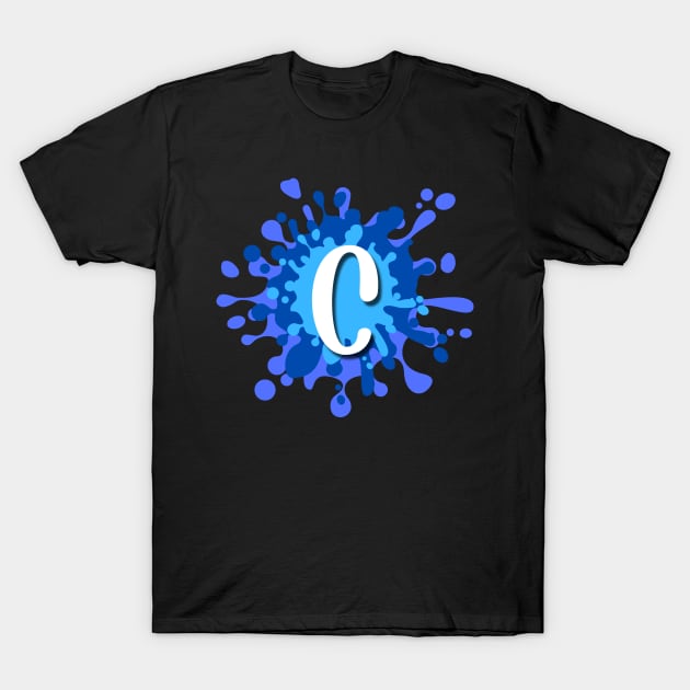 Letter C T-Shirt by HiCuteVision